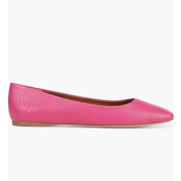 SARTO by  Franco Sarto Flexa Amaya Ballet Flat Pink Snake Print Faux Leather 8 - Picture 12 of 12